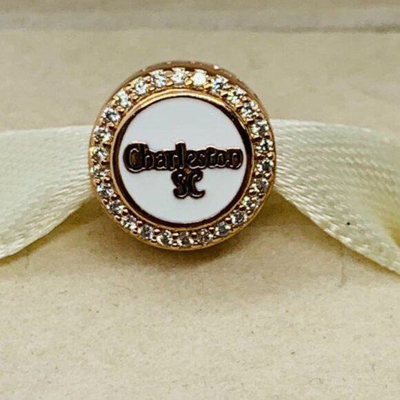 🔥🔥Pandora Charleston SC Exclusive Dangle Charm south Carolina Flag Pendant - Picture 2 of 7